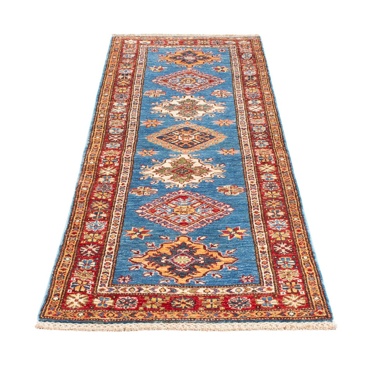 Loper Ziegler Tapijt - Kazak - 205 x 63 cm - blauw