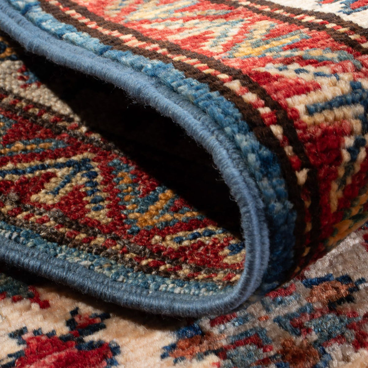 Ziegler Tapijt - Kazak - 101 x 61 cm - blauw