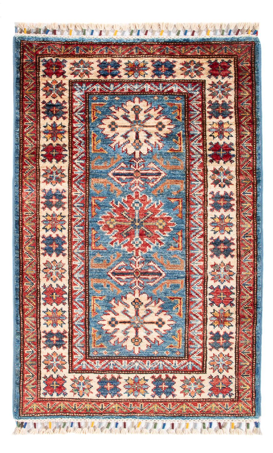 Ziegler Tapijt - Kazak - 100 x 62 cm - blauw