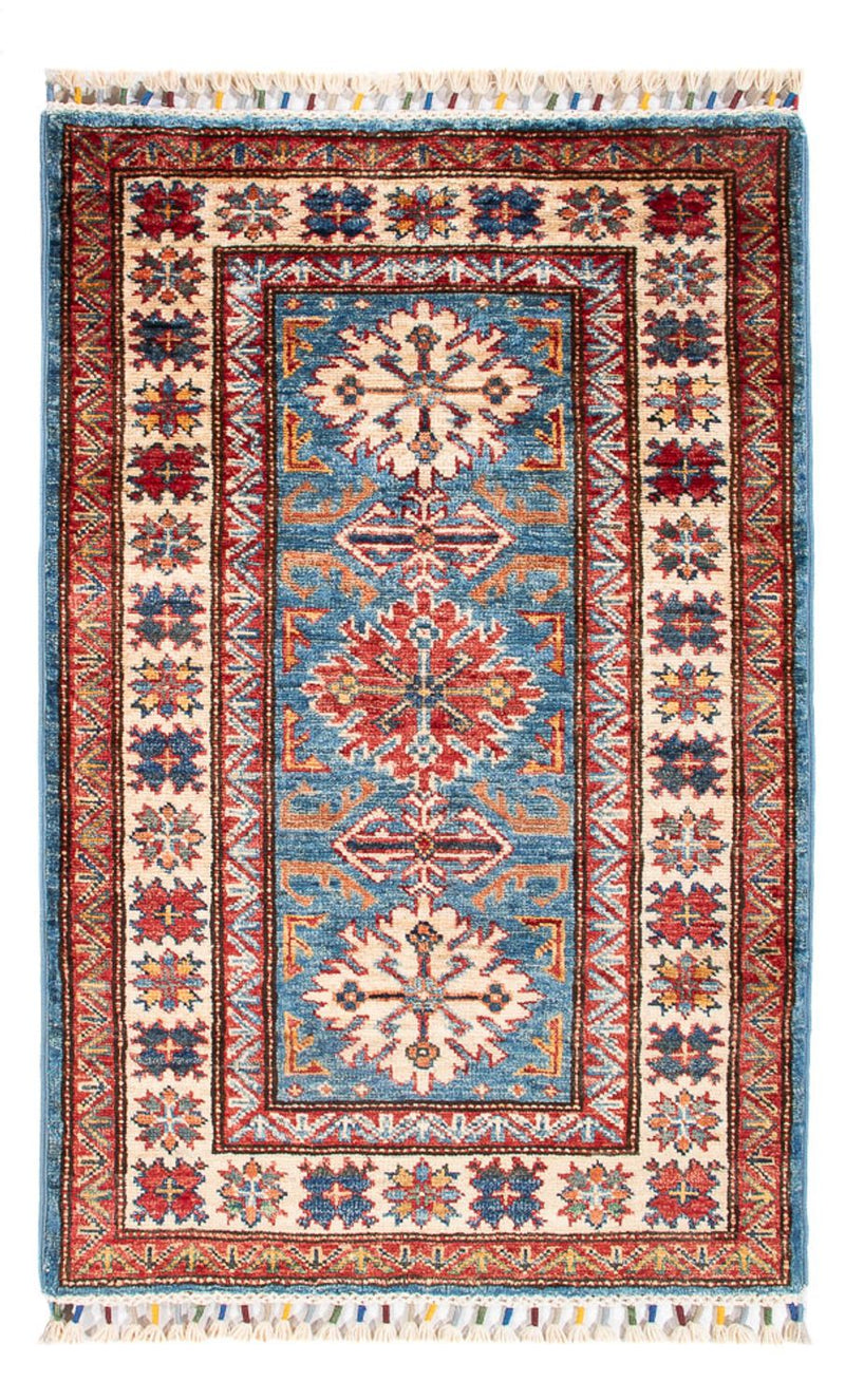 Ziegler Tapijt - Kazak - 100 x 62 cm - blauw