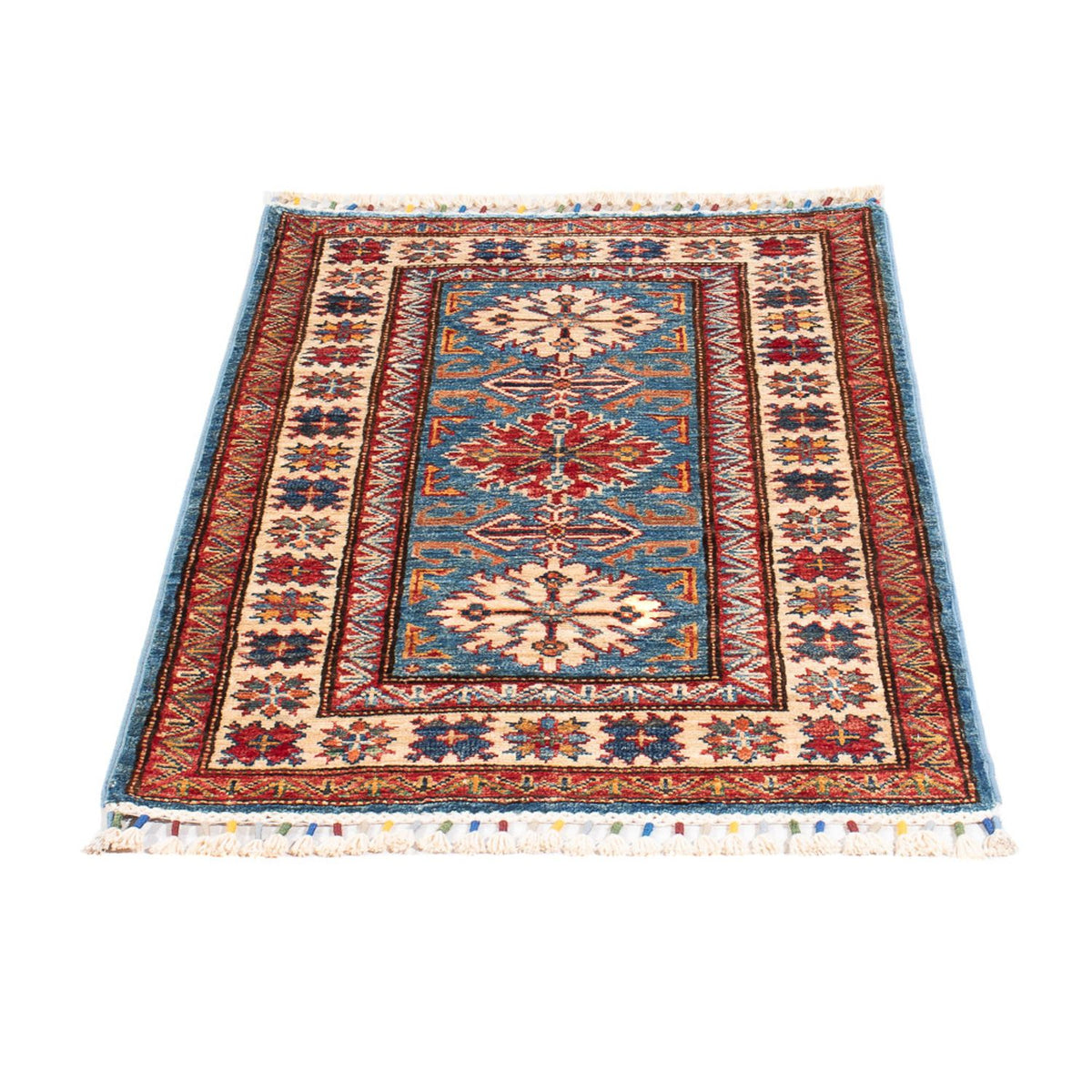 Ziegler Tapijt - Kazak - 100 x 62 cm - blauw