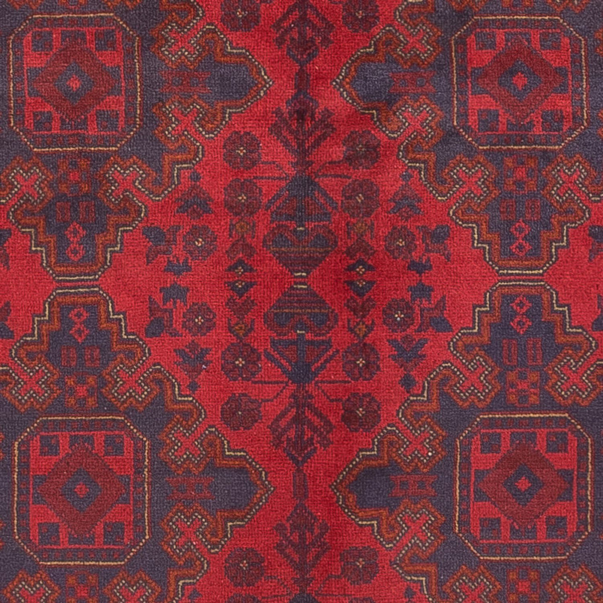 Afghaans tapijt - Kunduz - 200 x 152 cm - donkerrood
