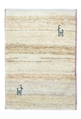 Gabbeh tapijt - Perzisch - 60 x 40 cm - beige