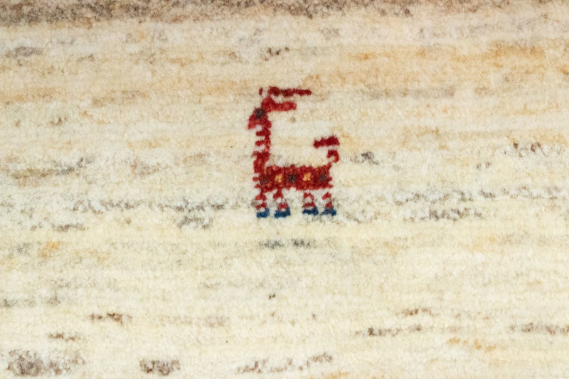 Gabbeh tapijt - Perzisch - 60 x 40 cm - beige