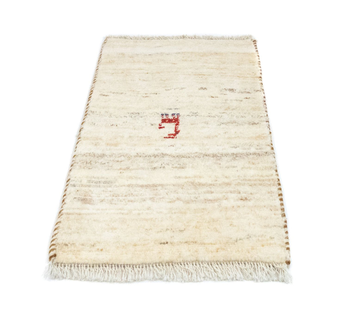 Gabbeh tapijt - Perzisch - 60 x 40 cm - beige