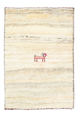 Gabbeh tapijt - Perzisch - 60 x 40 cm - beige