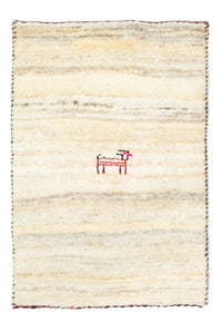 Gabbeh tapijt - Perzisch - 60 x 40 cm - beige