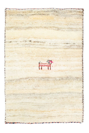 Gabbeh tapijt - Perzisch - 60 x 40 cm - beige