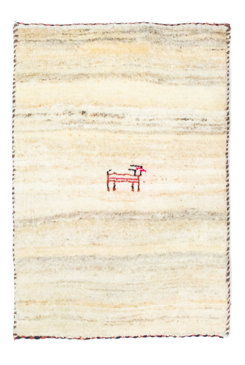 Gabbeh tapijt - Perzisch - 60 x 40 cm - beige