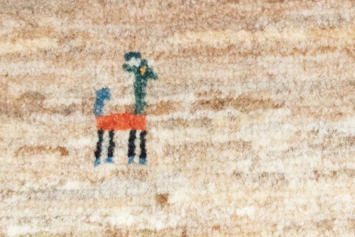 Gabbeh tapijt - Perzisch - 60 x 40 cm - bruin