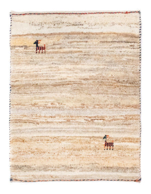 Gabbeh tapijt - Perzisch - 60 x 40 cm - beige