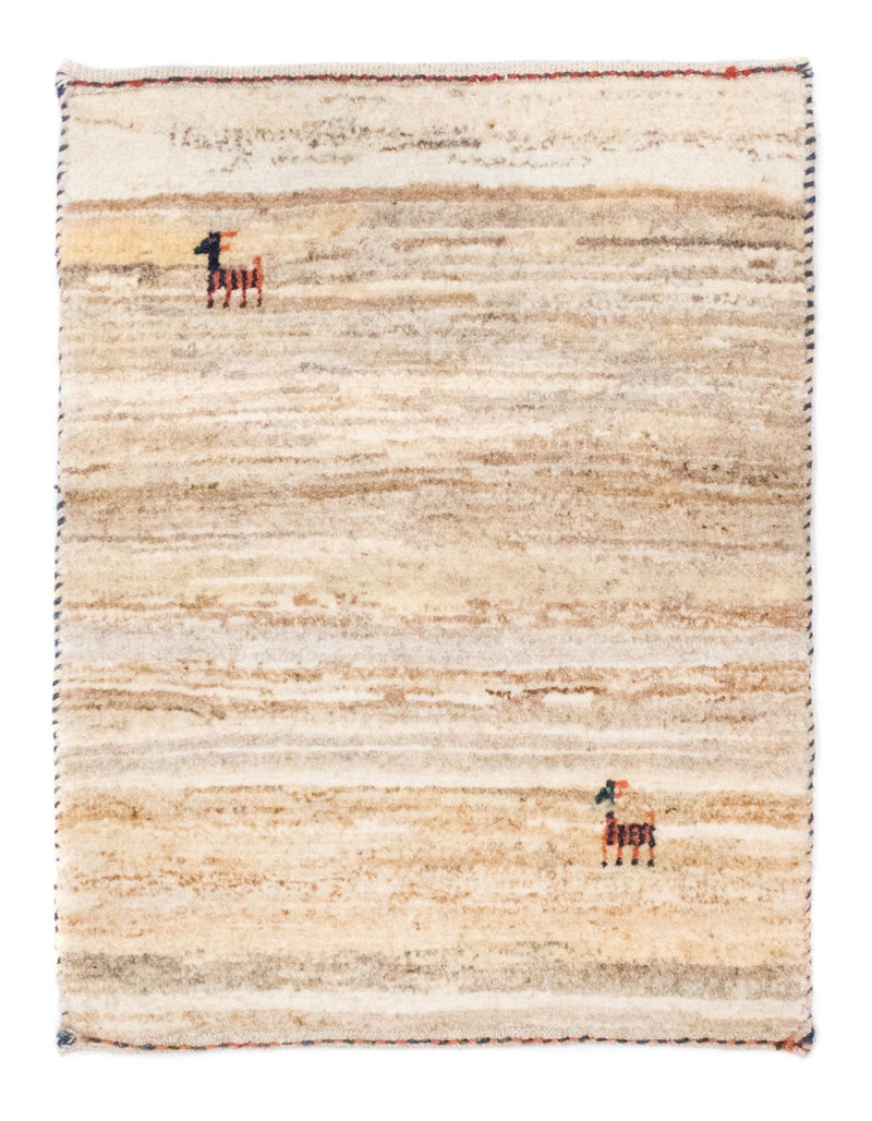 Gabbeh tapijt - Perzisch - 60 x 40 cm - beige