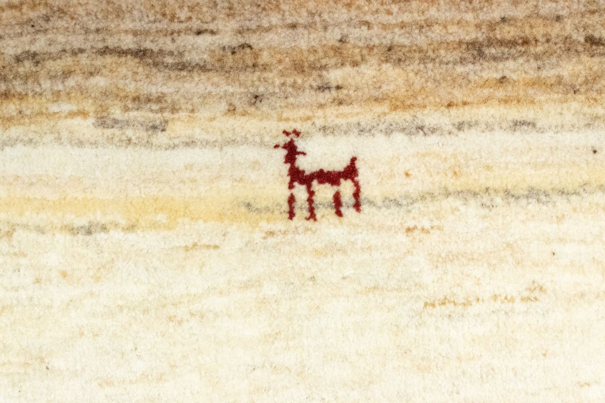 Gabbeh tapijt - Perzisch - 60 x 40 cm - beige