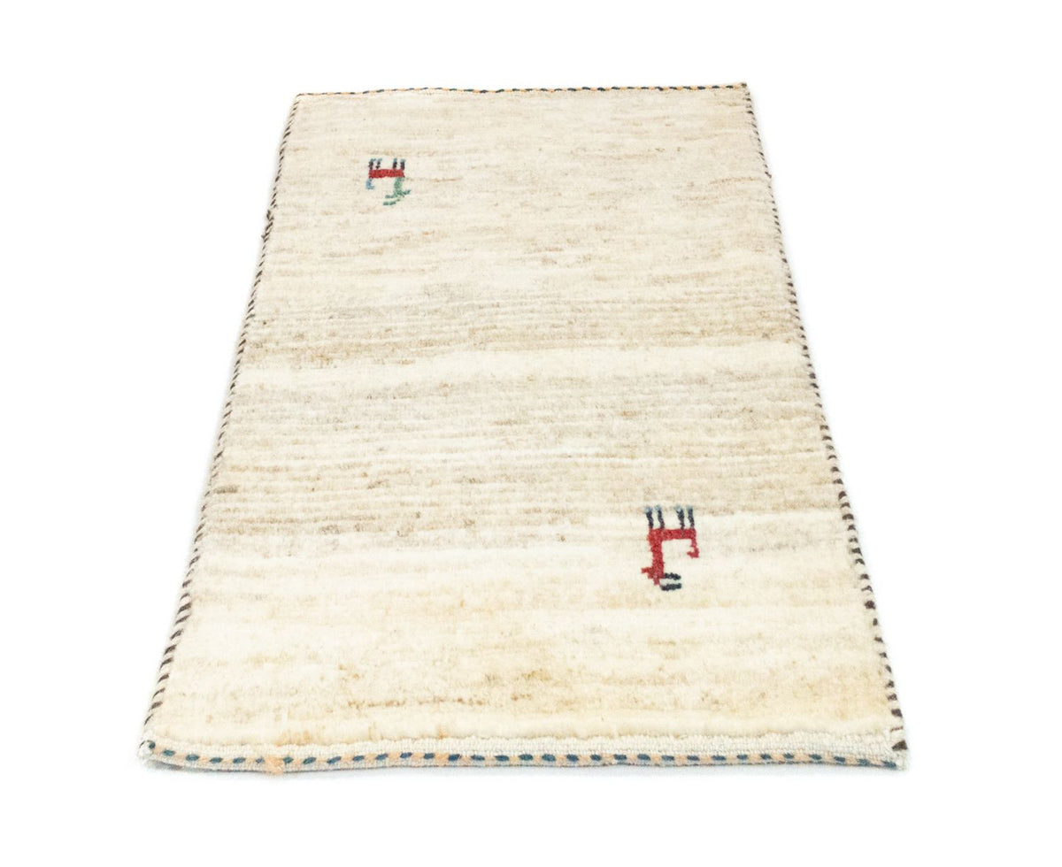 Gabbeh tapijt - Perzisch - 60 x 40 cm - beige