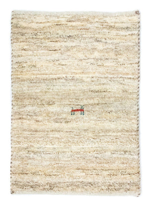 Gabbeh tapijt - Perzisch - 60 x 40 cm - beige