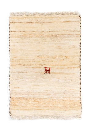 Gabbeh tapijt - Perzisch - 60 x 40 cm - beige