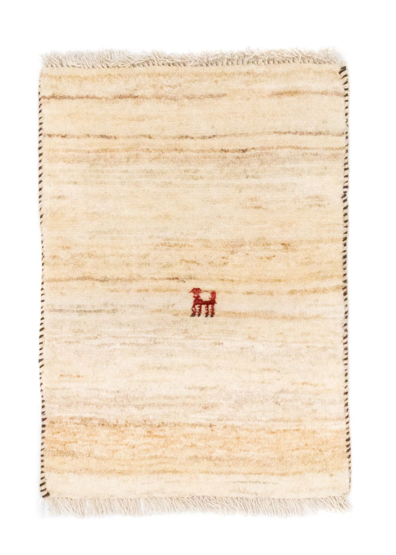 Gabbeh tapijt - Perzisch - 60 x 40 cm - beige