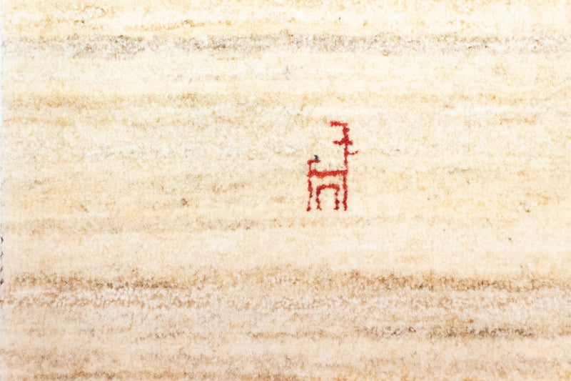 Gabbeh tapijt - Perzisch - 60 x 40 cm - beige