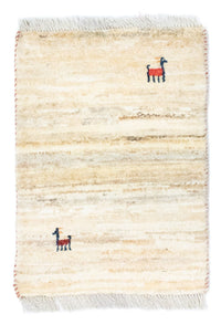 Gabbeh tapijt - Perzisch - 60 x 40 cm - beige