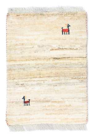 Gabbeh tapijt - Perzisch - 60 x 40 cm - beige