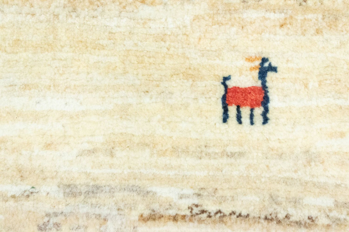 Gabbeh tapijt - Perzisch - 60 x 40 cm - beige