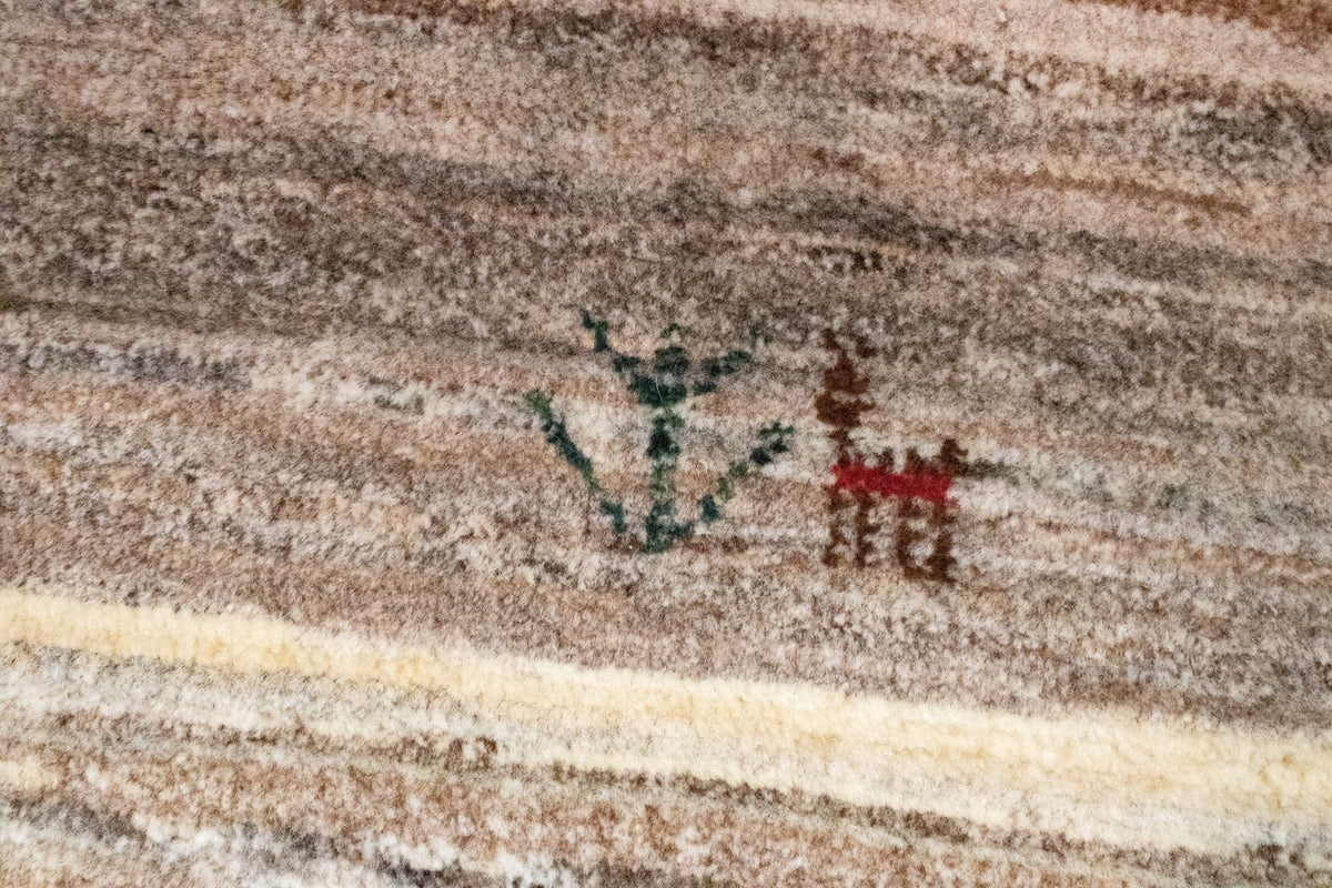 Gabbeh tapijt - Perzisch - 60 x 40 cm - bruin