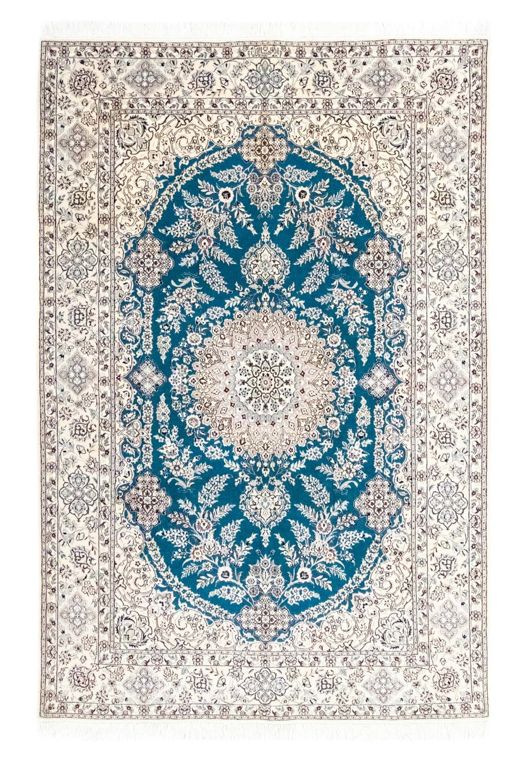 Perzisch tapijt - Nain - Premium - 230 x 153 cm - turkoois
