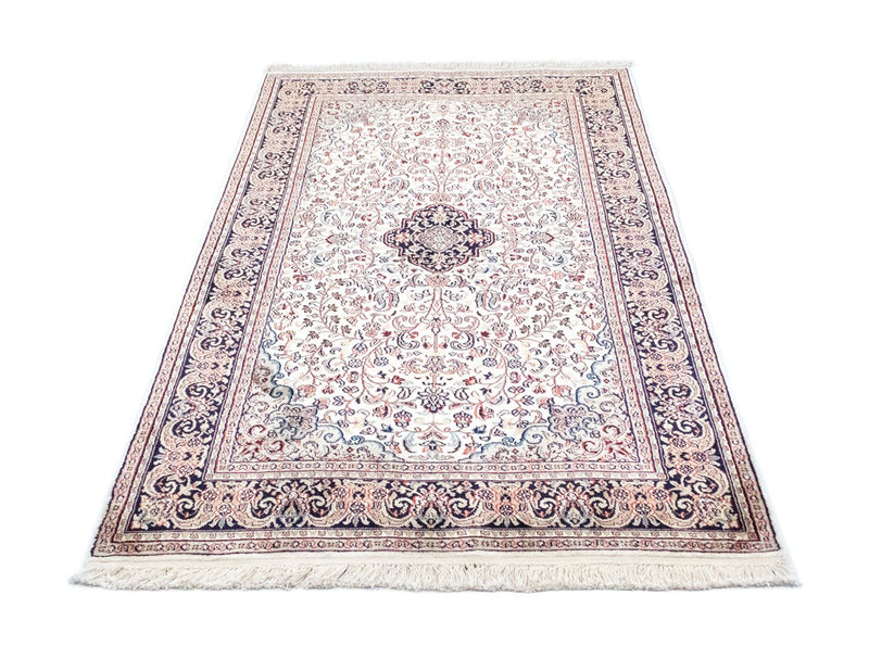 Zijden tapijt - Kashmir Silk - 161 x 93 cm - blauw