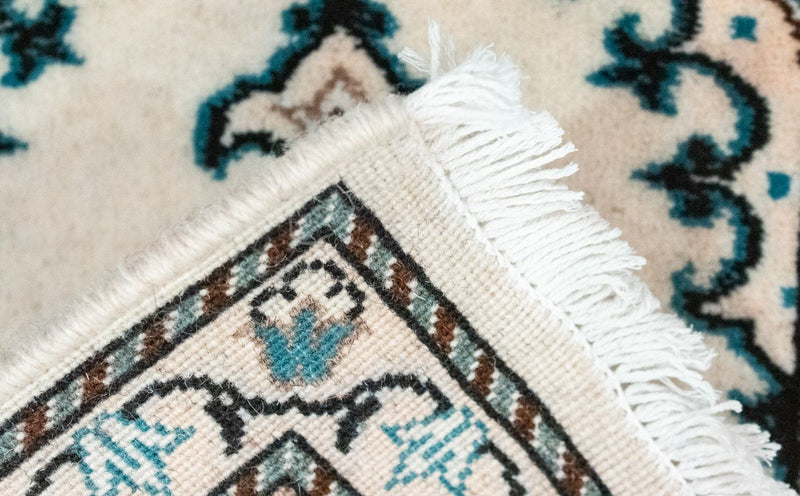 Perzisch tapijt - Nain - 60 x 40 cm - natuurlijk wit