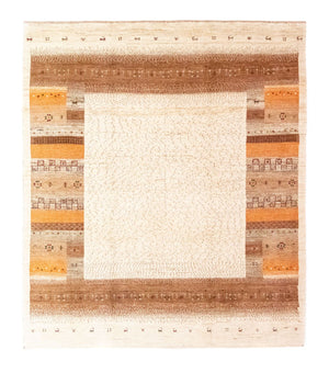 Gabbeh Tapijt - Loribaft Perzisch - 237 x 200 cm - beige