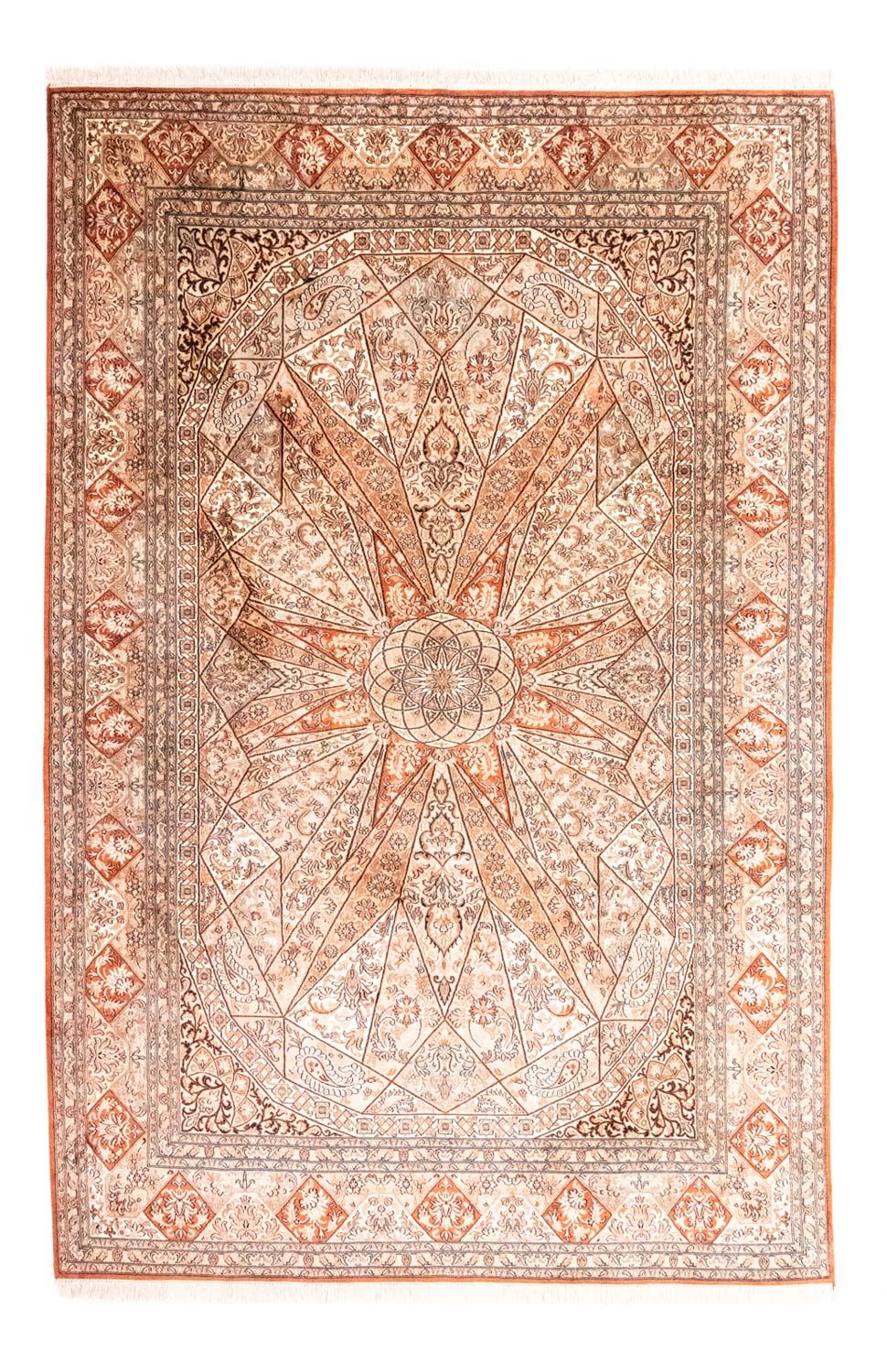 Zijden tapijt - Kashmir Silk - 279 x 185 cm - bruin