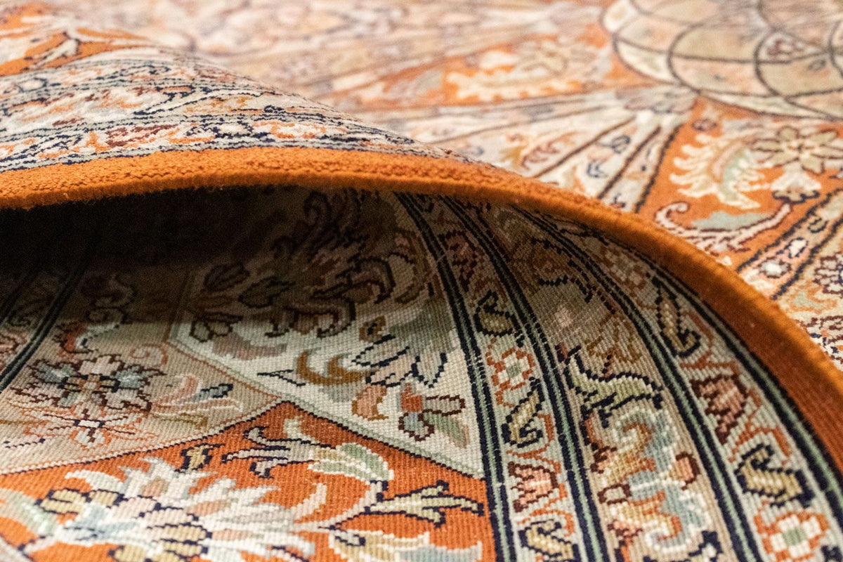 Zijden tapijt - Kashmir Silk - 279 x 185 cm - bruin