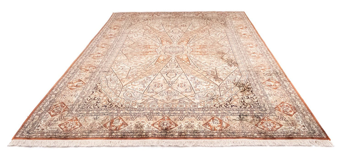 Zijden tapijt - Kashmir Silk - 279 x 185 cm - bruin