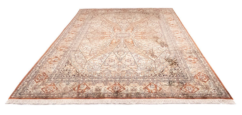 Zijden tapijt - Kashmir Silk - 279 x 185 cm - bruin