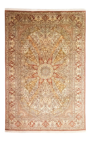 Zijden tapijt - Kashmir Silk - 270 x 185 cm - bruin
