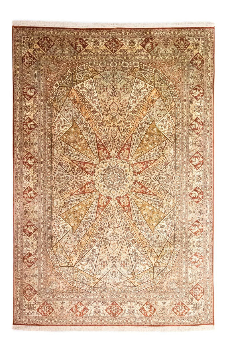 Zijden tapijt - Kashmir Silk - 270 x 185 cm - bruin