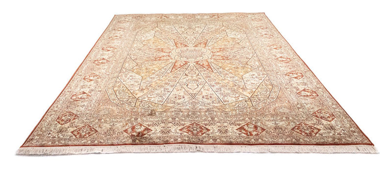 Zijden tapijt - Kashmir Silk - 270 x 185 cm - bruin