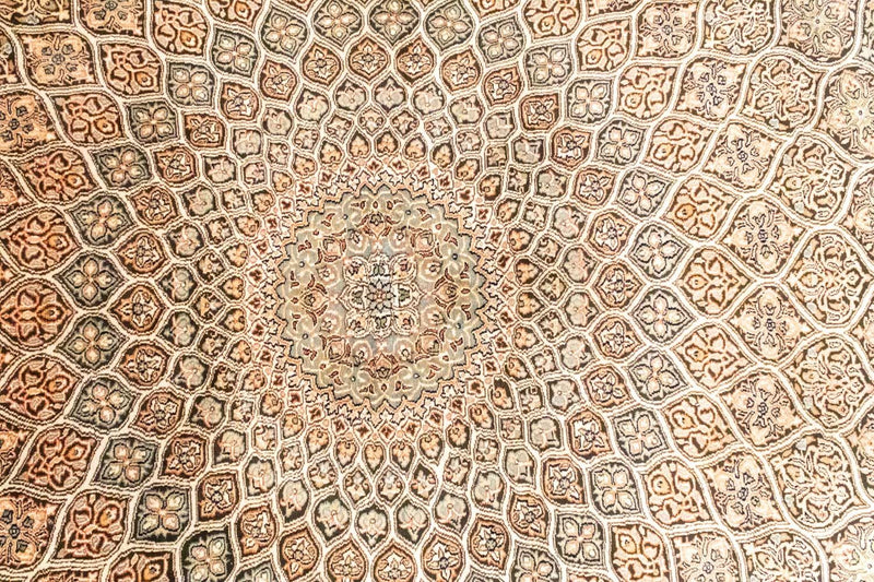 Zijden tapijt - Kashmir Silk - 280 x 185 cm - bruin