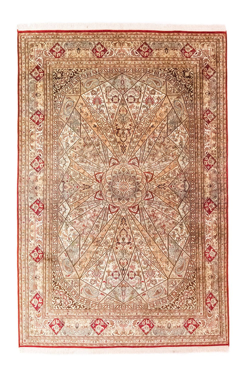Zijden tapijt - Kashmir Silk - 250 x 167 cm - rood