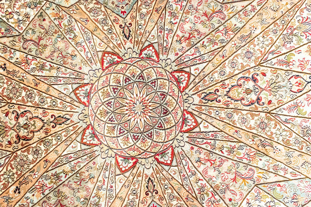 Zijden tapijt - Kashmir Silk - 250 x 167 cm - rood