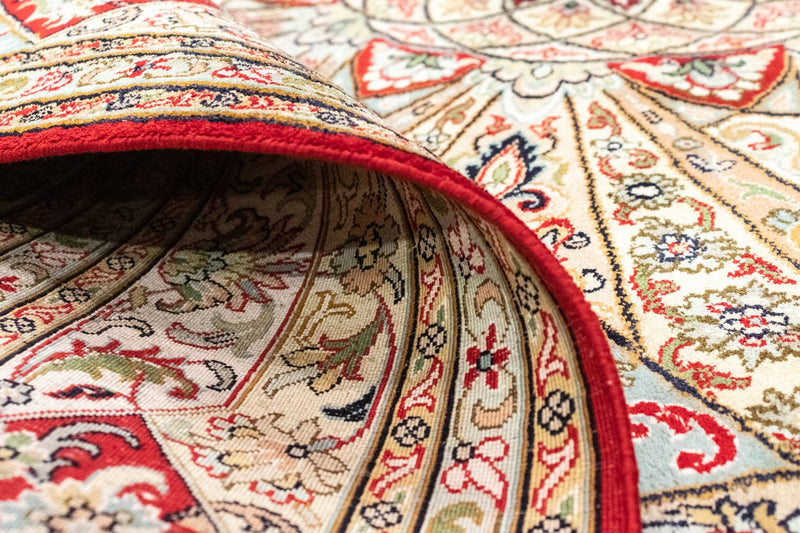 Zijden tapijt - Kashmir Silk - 250 x 167 cm - rood