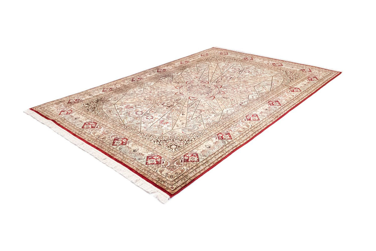 Zijden tapijt - Kashmir Silk - 250 x 167 cm - rood
