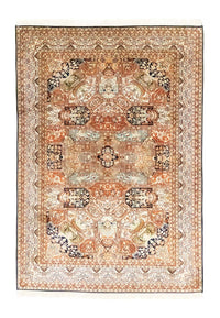 Zijden tapijt - Kashmir Silk - 229 x 152 cm - beige