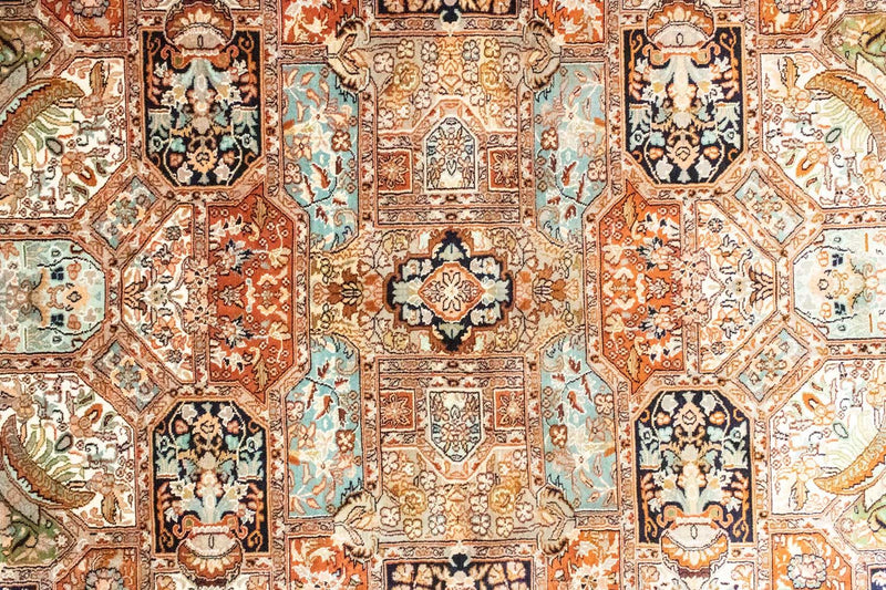 Zijden tapijt - Kashmir Silk - 229 x 152 cm - beige