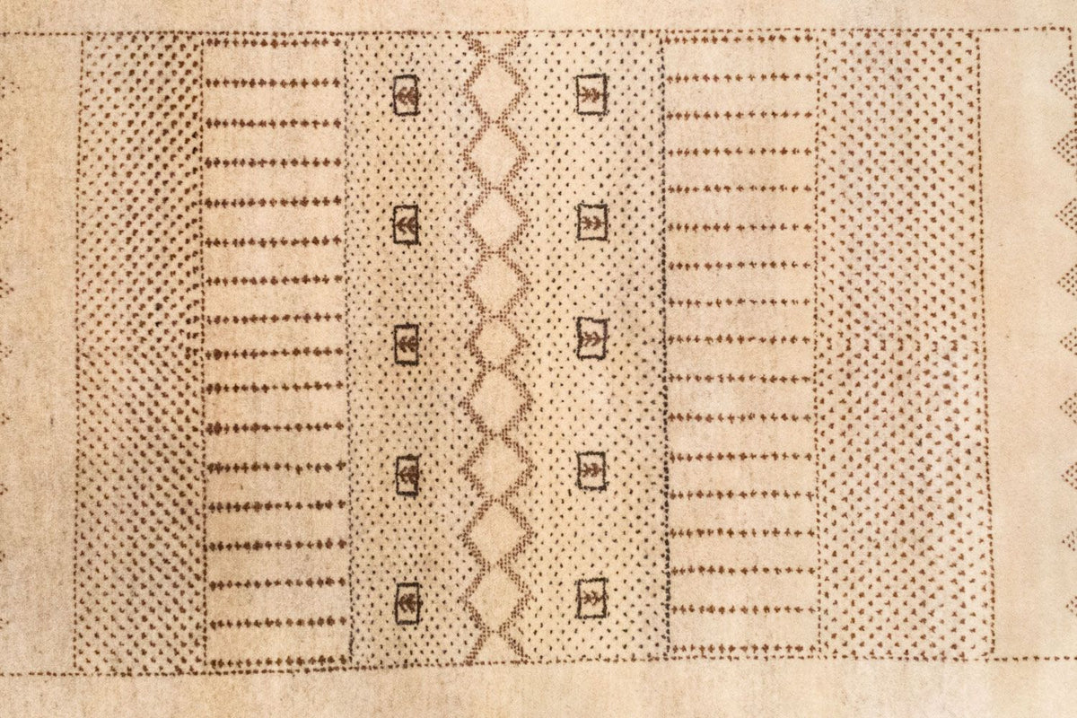 Gabbeh Tapijt - Loribaft Perzisch - 222 x 151 cm - bruin