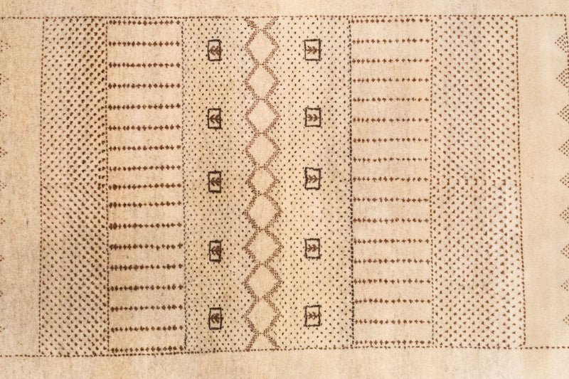 Gabbeh Tapijt - Loribaft Perzisch - 222 x 151 cm - bruin