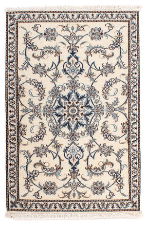 Perzisch tapijt - Nain - 137 x 90 cm - beige