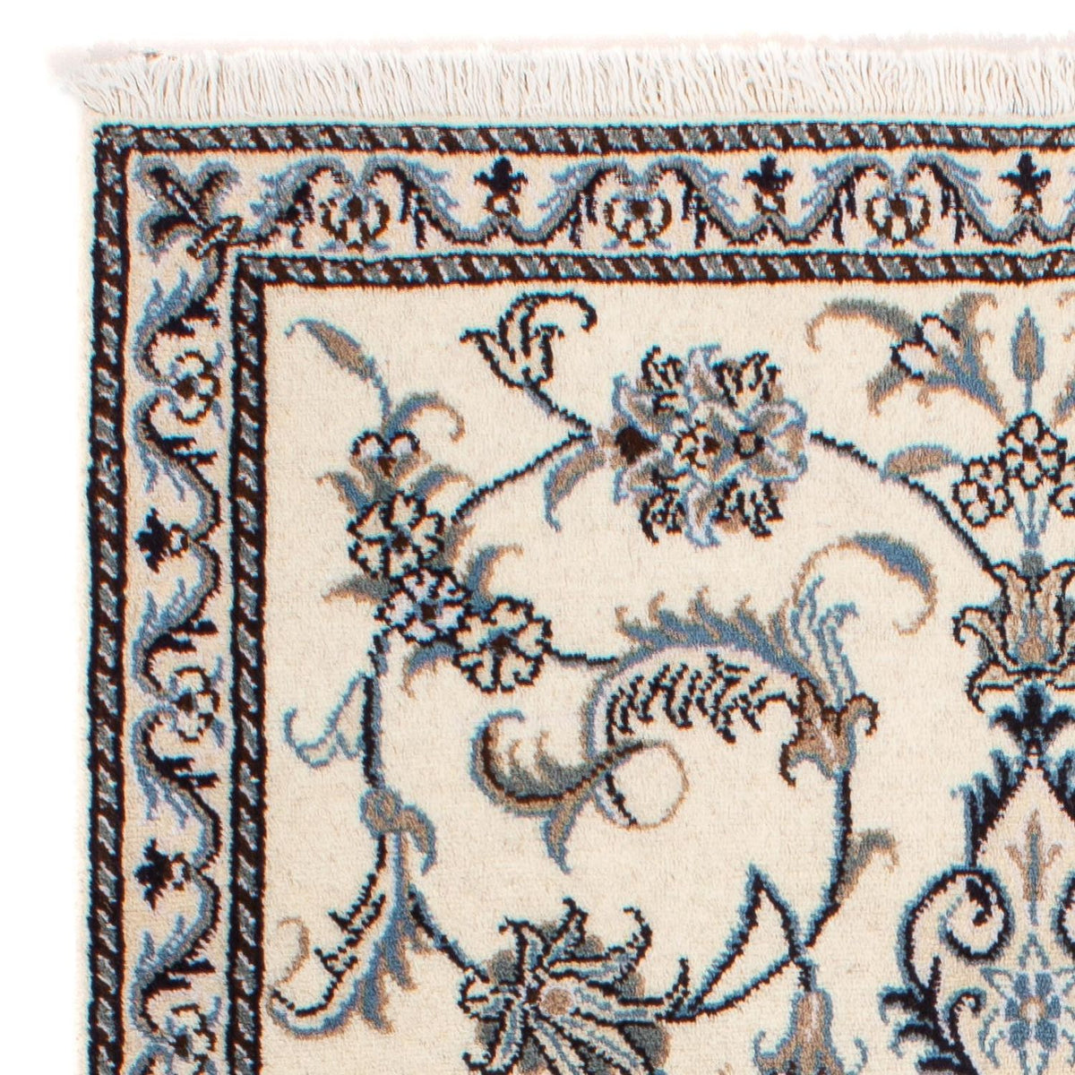 Perzisch tapijt - Nain - 137 x 88 cm - beige