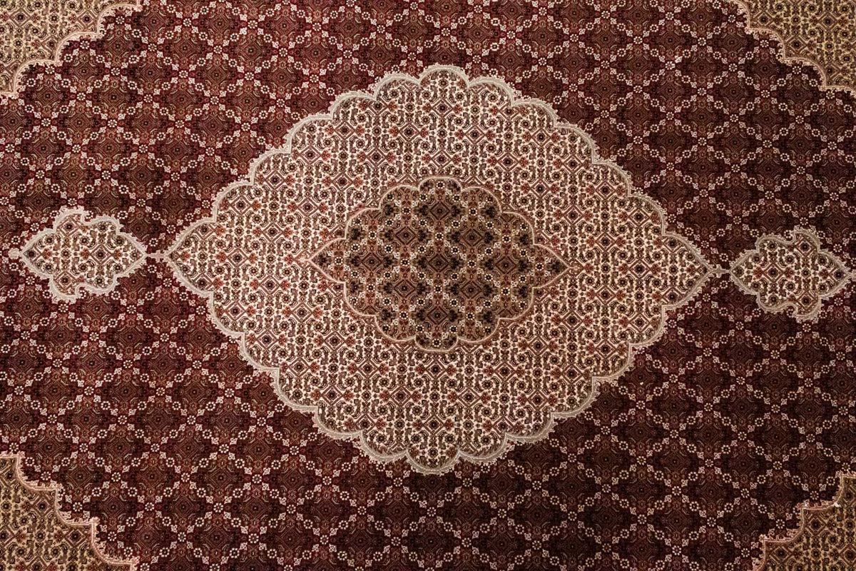 Perzisch tapijt - Tabriz - 306 x 249 cm - rood