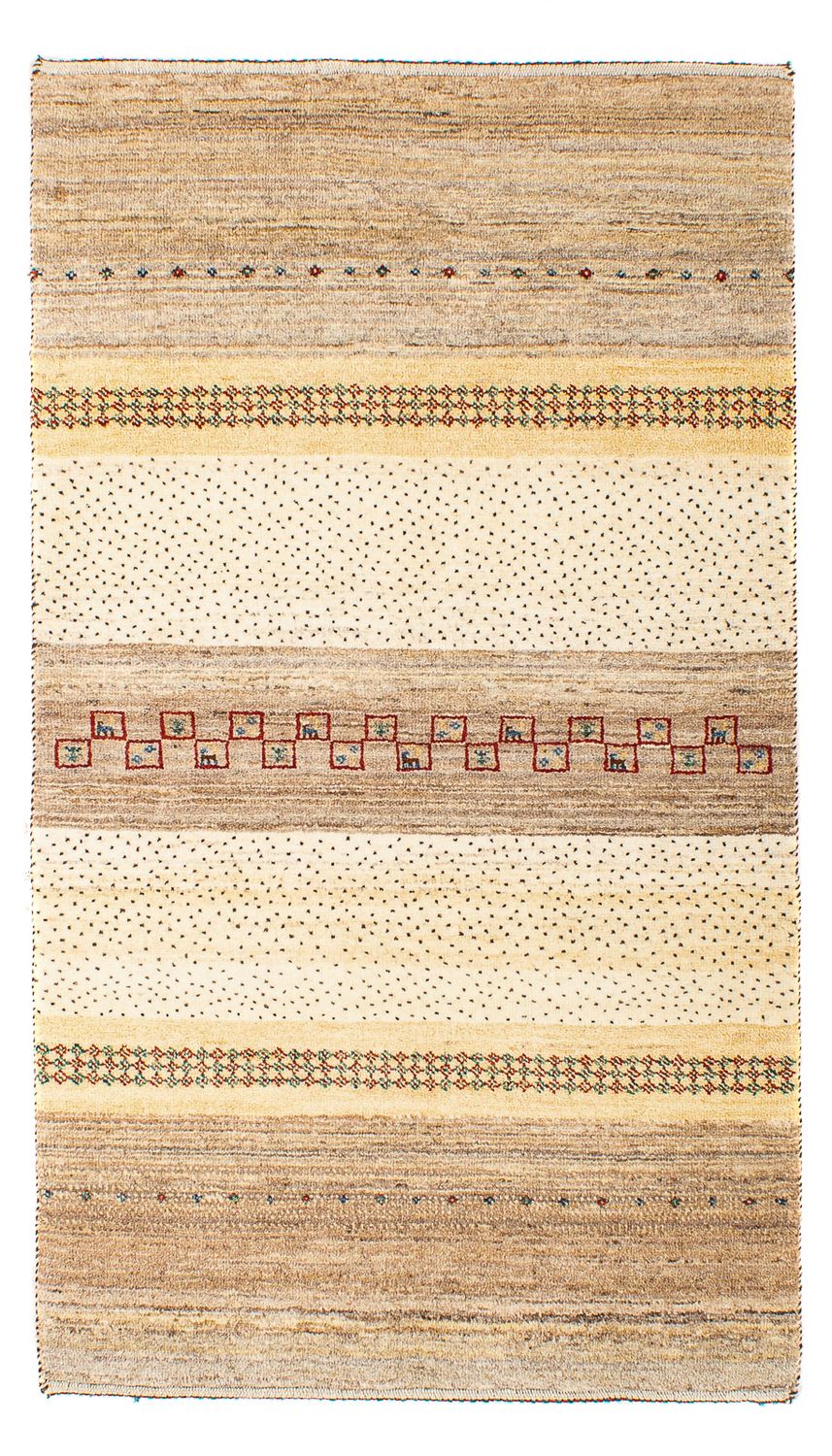 Gabbeh Tapijt - Loribaft Perzisch - 138 x 79 cm - beige